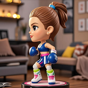 Bobblehead in resina di arti marziali personalizzate-combattente dipinto a mano da collezione per gli appassionati - Product Image 2