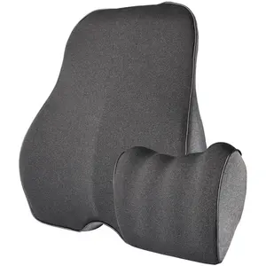 Golden Supplier 2022 High Quality Automotive Memory Foam Lumbar Support Cushion Car Neck Pillow