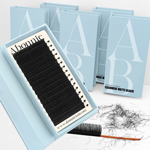 Extensiones de Pestañas al por Mayor, Color Negro Mate, Extensiones de Pestañas de Visón Cashmere, Extensiones de Pestañas Individuales 03 - Product Image 3