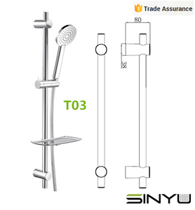 Rail de <span class=keywords><strong>douche</strong></span> en acier inoxydable à montage mural avec barre coulissante réglable en hauteur/angle pour rail de <span class=keywords><strong>douche</strong></span> de salle de bain - Product Image 5