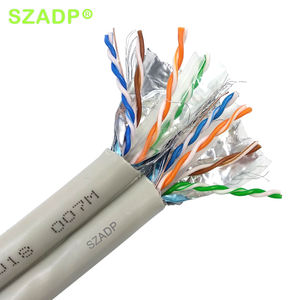 <span class=keywords><strong>Cable</strong></span> <span class=keywords><strong>Cat</strong></span> <span class=keywords><strong>6</strong></span> UTP / <span class=keywords><strong>STP</strong></span> / SFTP de <span class=keywords><strong>Precio</strong></span> de Fábrica, para Interiores y Exteriores, 1000 pies (305 m), Cu CCAG, Pasa Pruebas, <span class=keywords><strong>Cable</strong></span> LAN Cat6a para DC (Centro de Datos) - Product Image 4