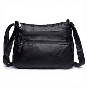 Nouveaux sacs fourre-tout de haute qualité, sacs fourre-tout noirs pour femmes, sac à bandoulière en PU - Product Image 2