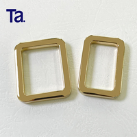 Gesper Tas Bahan Zinc Alloy Grosir TANAI, Aksesoris Perlengkapan Tas, Kawat Pipih Tebal, Gesper Persegi untuk Tas Tangan
