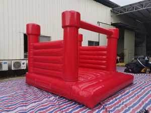 Château gonflable <span class=keywords><strong>rouge</strong></span> pour mariage et fête, 12 x 12 pieds, avec toboggan - Product Image 4
