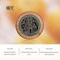 Diffuseur d'ambiance écologique en bois Orange Spell, parfum boisé et agrumes, coffret cadeau pour la maison, le bureau, la garde-robe, la voiture