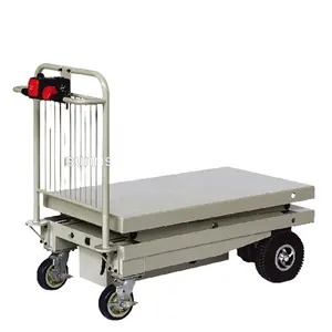 Factory sale 400kgs Electric Double Scissor Lift Table Cart Truck scissor platform