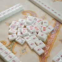 Vente directe usine de 160 jeux de Mahjong américain à thème chat en acrylique blanc monocouche, jeux de société multijoueurs, cadeaux pour amis
