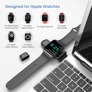 ที่ชาร์จไร้สายแบบพกพาขนาดเล็กสำหรับ iPhone iWatch 8 7 6 5 4 3 SE ชาร์จสถานีแบบสมาร์ทวอทช์แบบแม่เหล็ก - Product Image 3
