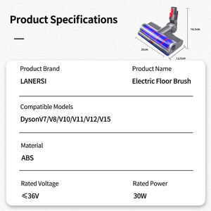 Tête de brosse double en velours doux de remplacement pour aspirateur électrique <span class=keywords><strong>Dyson</strong></span> V7 V8 V11, accessoires pour têtes de brosse - Product Image 6