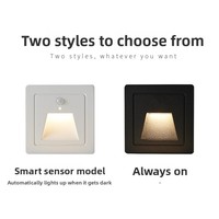 Lumière d'angle encastrée en aluminium IP65 pour extérieur, 86 unités, pour escaliers, couloirs, allées, avec détection de présence humaine, LED, 3000K-6000K