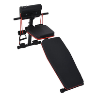 Banc de musculation multifonction pliable et réglable SP avec matériaux en acier et PU, capacité de charge maximale de 150 kg