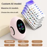 Haut-parleur intelligent AI DeepSeek avec subwoofer, éclairage LED RGB, alimentation par batterie, étanche IPX9, écran d'affichage 5.3 pouces