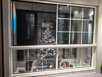 Раздвижная оконная система с 6 направляющими, плавающая, усиленная, из алюминиевого сплава, сертифицированная CE, с двойным остеклением, с терморазрывом, энергоэффективная