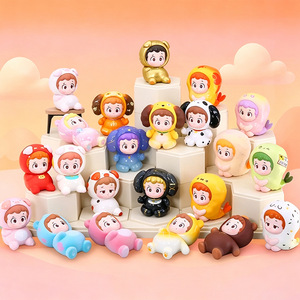 Yu Mo Craft PINY Fat Filling Time Series Mini Blind Box Figuras Coleccionables de Dibujos Animados Regalo Unisex 12 Piezas - Product Image 1