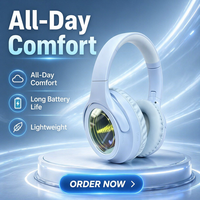 Auriculares Plegables 3 en 1 con Diseño de Lámpara Espejo, Chipset JL, Inalámbricos/BT, Tarjeta TF y Cableados para Deportes, Viajes y Aviación