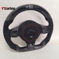 YTcarbon pour Golf MK6 GTI GTD r-line R Racing Style personnalisé volant LED en Fiber de carbone véritable