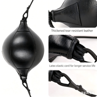 Ballon de vitesse de boxe suspendu à double corde, en PU épais haute résistance, léger, avec doublure en caoutchouc anti-explosion, professionnel MMA 360