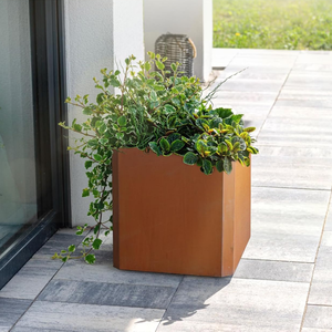 Jardinera <span class=keywords><strong>de</strong></span> Acero Galvanizado Personalizada, Jardinera Rectangular <span class=keywords><strong>de</strong></span> Metal, Jardinera Larga Moderna para Exteriores, para Patio/Pórtico - Product Image 3