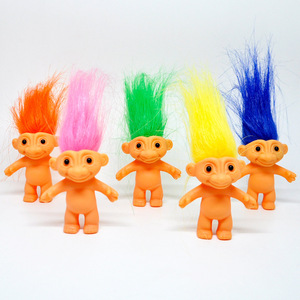 Ugly Doll – jouet en vinyle de 6cm de hauteur avec cheveux longs, orange, rose, jaune, bleu, vert, coloré, pour adolescents de 7 à 14 ans - Product Image 1