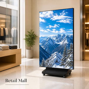 Afficheur LED portable pliable à trois volets, double face, 4K, écran publicitaire LED rechargeable à longue durée de vie pour une utilisation en intérieur dans les magasins - Product Image 6