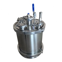 Réservoirs de solvants à double enveloppe Base de collecte de l'extracteur Boîte en bois en acier inoxydable 1 pièce Raccords de tuyaux sanitaires ronds à souder