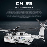Reobrix 33037 - Modèle militaire CH-53E Super Stallion - Briques de construction - Jouets - 2192 pièces - MOC - Assemblage - Jouets éducatifs - Avions