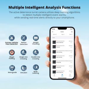 5MP Full HD ngoài trời cctv an ninh Bullet <span class=keywords><strong>Camera</strong></span> thông minh dual-ánh sáng với đầy màu sắc tầm nhìn ban đêm IP66 không thấm nước CMOS cảm biến - Product Image 2