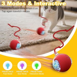 Jouet intelligent pour chat rechargeable Petayouj, balle automatique à rotation à 360 degrés pour chats d'intérieur et petits chiens - Product Image 2