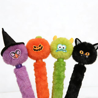 Nouveau stylo bille en peluche mignon pour Halloween, personnalisable, directement de l'usine, faible minimum de commande