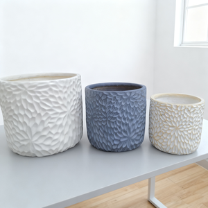 Vasi in Fibra di Argilla all'Ingrosso - Verniciatura Bianca per Orchidee e Piante Pothos da Interno - Product Image 2