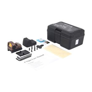 1x17x24 सामरिक धातु जलरोधक मिनी रिफ्लेक्स लाल डॉट दृष्टि हिज ऑप्टिक 12 चमक स्कोप मैट ब्लैक - Product Image 6