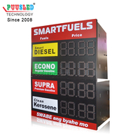 LED antiair luar ruangan harga Gas tanda Filipina stasiun Gas LED harga minyak layar Panel untuk dijual