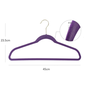 Perchas de terciopelo púrpura Premium de <span class=keywords><strong>Utopia</strong></span> Home, perchas antideslizantes para ropa - Product Image 2