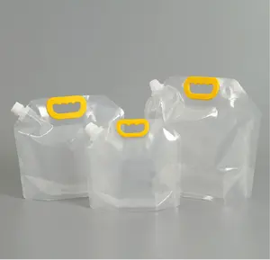 Bec 10L doypack pliable stockage extérieur boisson doy pack eau pochette en plastique
