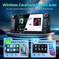 Reproductor de DVD con Pantalla de Radio de 7 Pulgadas y Carga Rápida para Jeep Wrangler 2007-2018, Panel Táctil Capacitivo, BT, GPS, Carplay, Unidad Principal para Auto