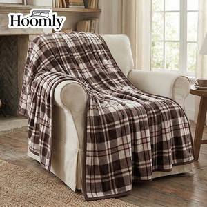 Hoomly Classical British Style Plaid Printing Twin Queen King Size Flannel <strong>Fleece</strong> Throw Blanket For Baby Adults Home <strong>Bedding</strong> - Product Image 4
