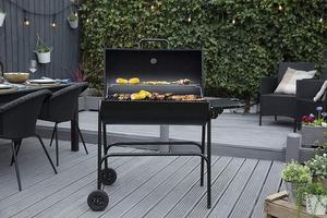 Barbecue Affumicatore da Esterno a Carbonella Colore Nero - Product Image 4