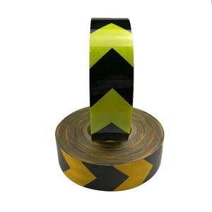 <span class=keywords><strong>Cinta</strong></span> Reflectante Prismática de Alta Intensidad Amarilla y Negra con Flecha, Material PET, para Autos y Camiones - Product Image 2