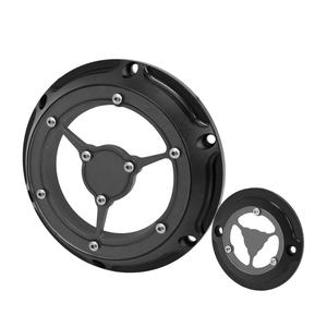 Motocicleta CNC negro cromo Derby temporizador cubierta 6 agujeros aluminio conjunto apto para Harley Sportster XL <span class=keywords><strong>883</strong></span> 1200 2004-2016 <span class=keywords><strong>XR</strong></span> - Product Image 2