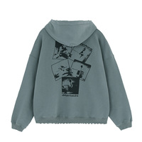 Vintage Vintage Hoodie Sweater Siebdruck Langarm lose Street Wear Hoodie