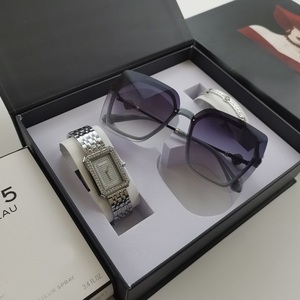 Đồng hồ thạch anh nữ thời trang, kính và Bộ vòng đeo tay. Bao bì hộp quà tặng thời trang phổ biến - Product Image 6