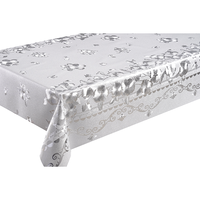 Nappe de table épaisse, or ou argent, tissu en plastique et Polyester, couleur unie