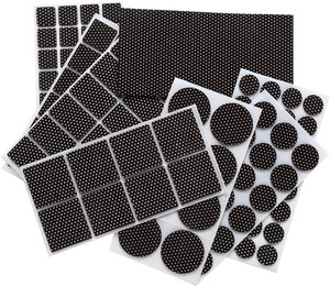 Anti slip Adhesive <strong>Furniture</strong> Felt Pads Set Non Slip Felt <strong>Furniture</strong> Grippers Pads with Silicone Points <strong>Dots</strong> Surface - Product Image 1