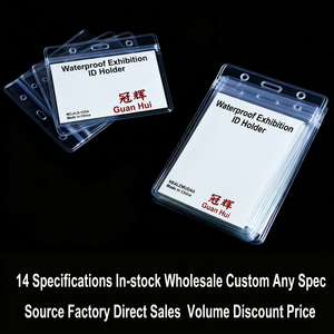 Nouveau porte-cartes professionnel en PVC, étanche et transparent, multi-tailles, pour étudiants, badges d'employés et <span class=keywords><strong>permis</strong></span> de travail de bureau - Product Image 4