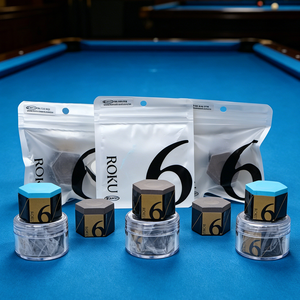 <span class=keywords><strong>Craie</strong></span> de billard hexagonale QK-04 KAMUI ROKU, huileuse/neutre, professionnelle pour joueurs professionnels, pour billard 9 boules et snooker. - Product Image 1