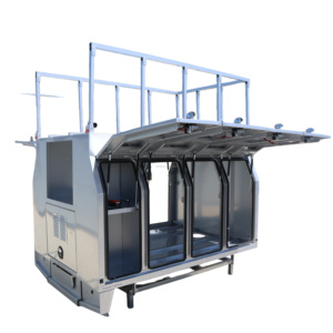 Caja de herramientas de aluminio resistente para camioneta con múltiples puertas / Caja de herramientas impermeable para camioneta con rieles para portaequipajes y puertas de acceso laterales - Product Image 1