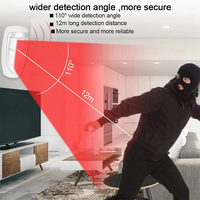 Détecteur de mouvement filaire à double capteur PIR, étanche, en ABS, pour système d'alarme anti-intrusion domestique et commercial, utilisation en extérieur