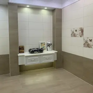 새로운 디자인 황금 라인 타일 욕실 벽 유약 30*60 tuile