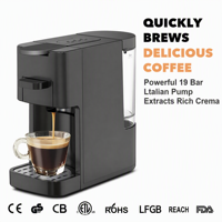 Machine à café multi-capsules 19 bars, expresso Lungo, compatible avec les dosettes de café NES DG K Cup