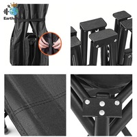 Lit pliant d'extérieur de haute qualité en aluminium, portable, pour le camping, le pique-nique, pour adultes, lit simple surélevé pour la sieste
